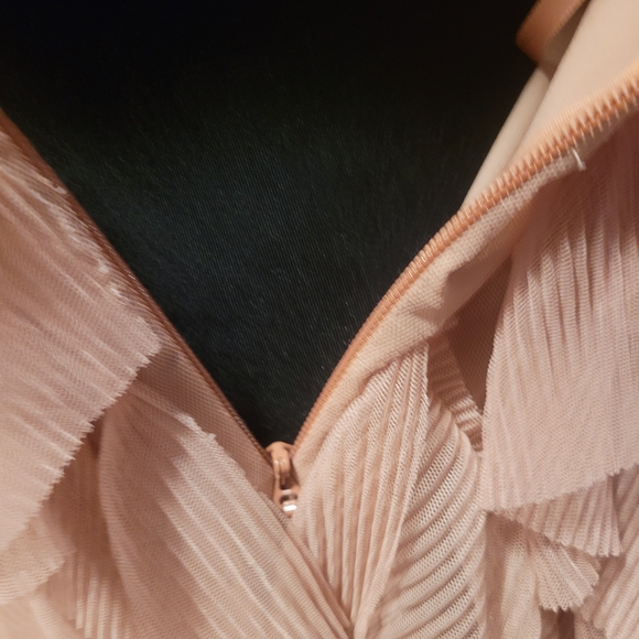 BCBGMaxAzria One-Shoulder Ruffled Dress in Pink - Picture 3 of 7